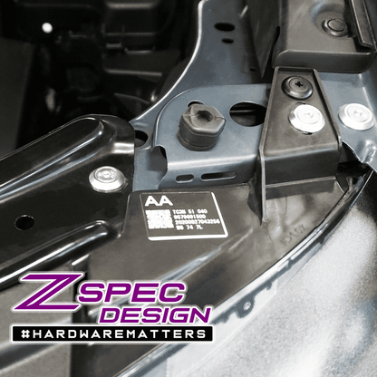ZSPEC Stage-2 Dress Up Bolts® Fastener Kit for '17-23 Mazda CX-5, Stainless & Billet - Howling Moto