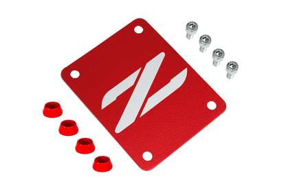 ZSPEC Red PTU Holes Cover Plate for Z32 300zx, Billet - Howling Moto