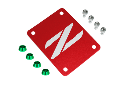 ZSPEC Red PTU Holes Cover Plate for Z32 300zx, Billet - Howling Moto