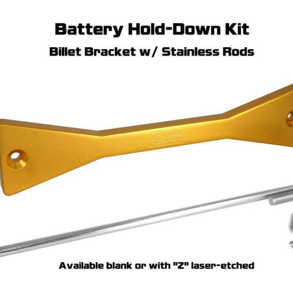 ZSPEC Battery Hold Down/Bracket for '09-20 Nissan 370z Z34, Billet w/ Stainless Hardware - Howling Moto