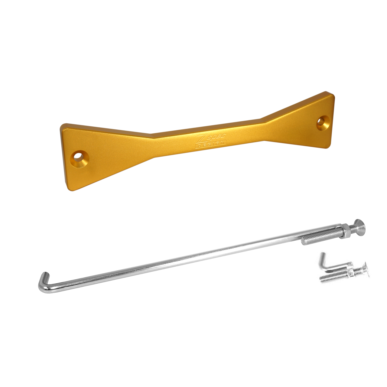 ZSPEC Battery Hold Down/Bracket for '03-09 Nissan 350z Z33, Billet w/ Stainless Hardware - Howling Moto