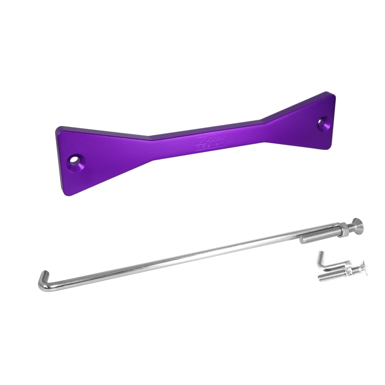 ZSPEC Battery Hold Down/Bracket for '03-09 Nissan 350z Z33, Billet w/ Stainless Hardware - Howling Moto