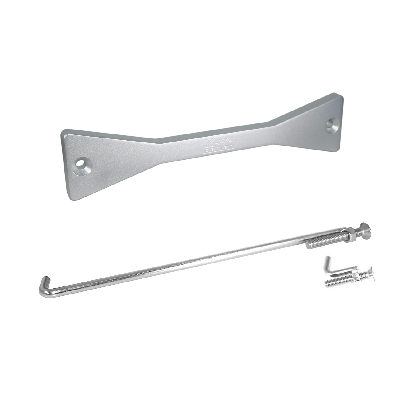 ZSPEC Battery Hold Down/Bracket for '03-09 Nissan 350z Z33, Billet w/ Stainless Hardware - Howling Moto