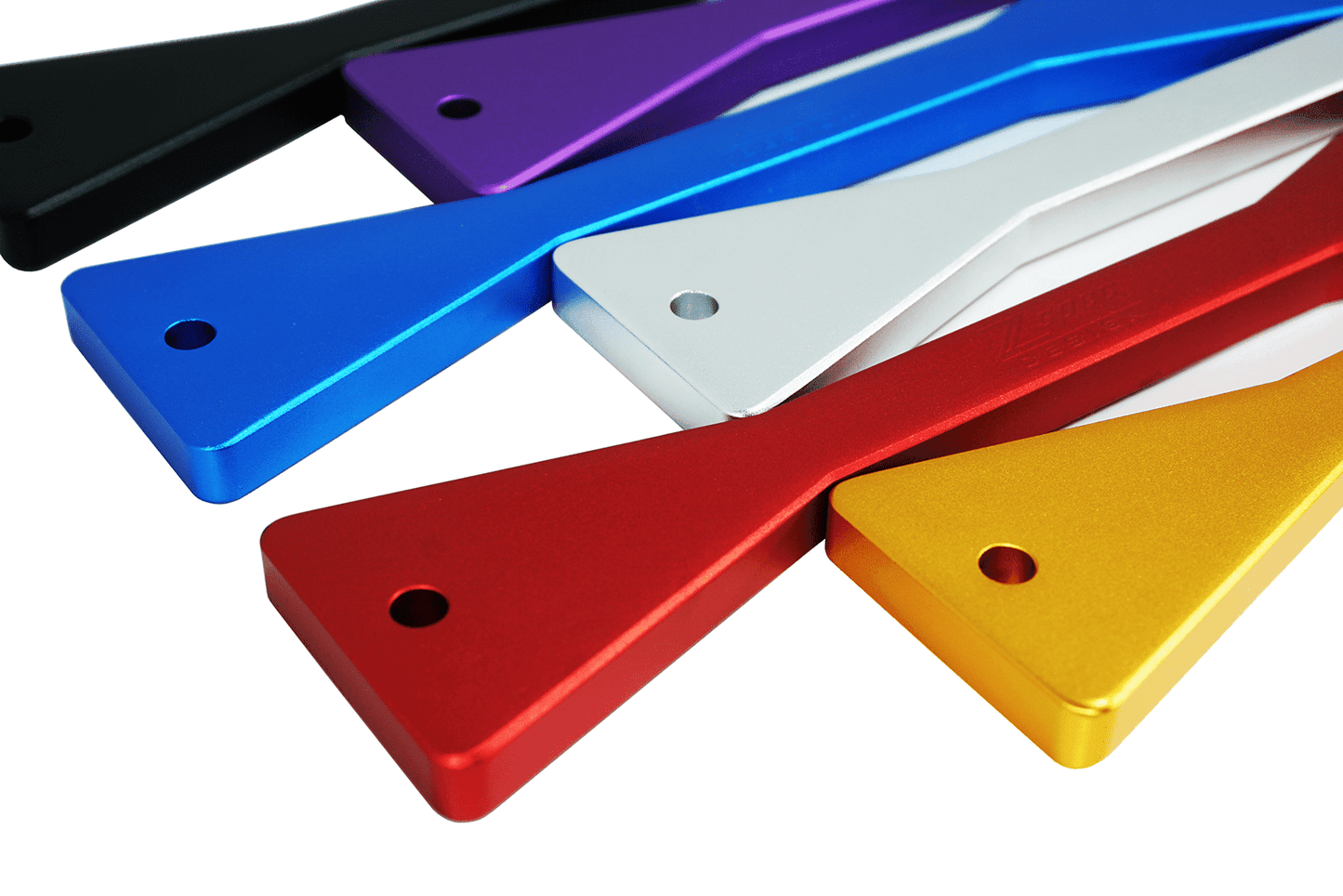 ZSPEC Battery Hold Down/Bracket, Billet Aluminum & Anodized, for use with factory rods - Howling Moto