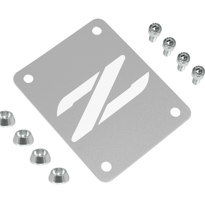 ZSPEC Silver PTU Holes Cover Plate for Z32 300zx, Billet - Howling Moto