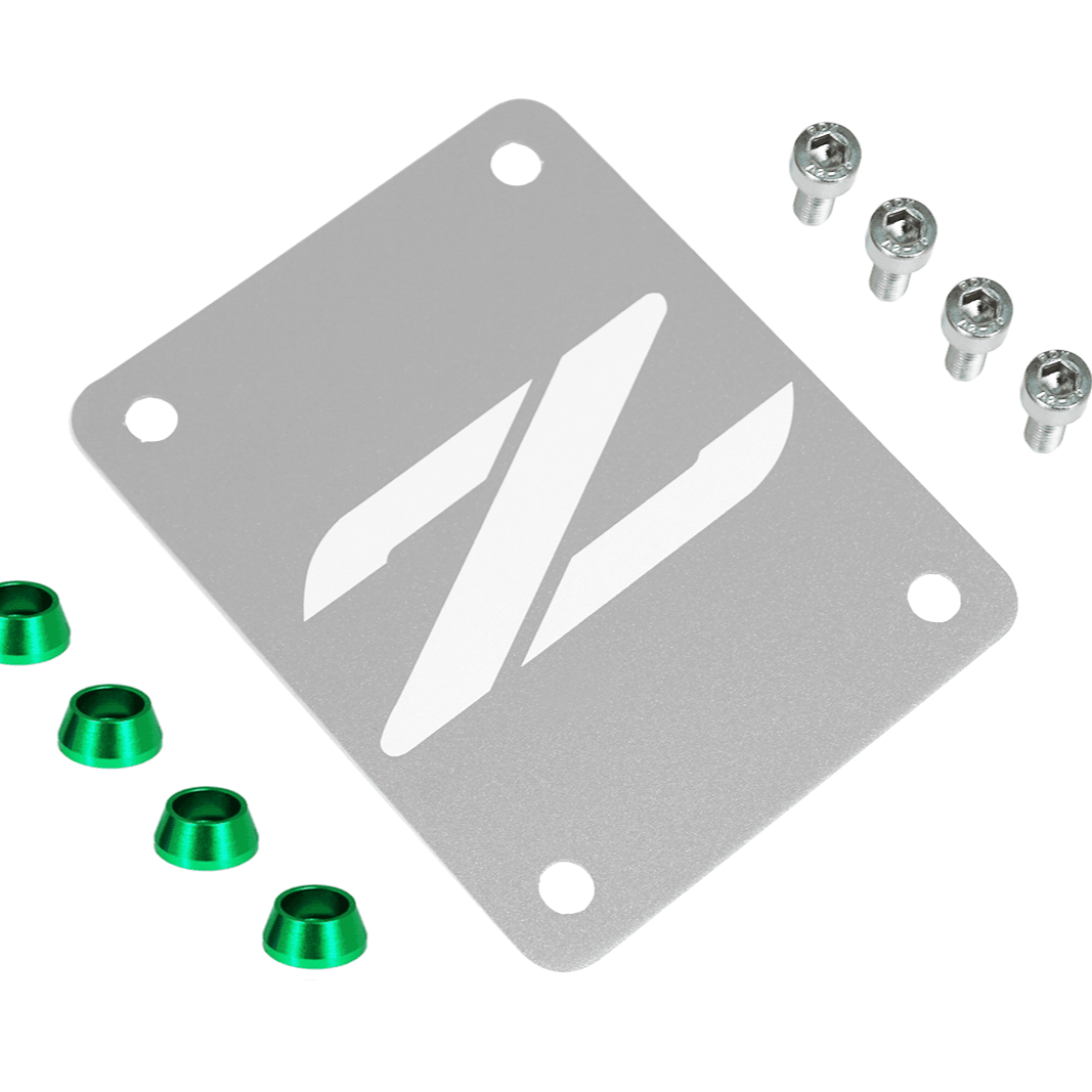 ZSPEC Silver PTU Holes Cover Plate for Z32 300zx, Billet - Howling Moto