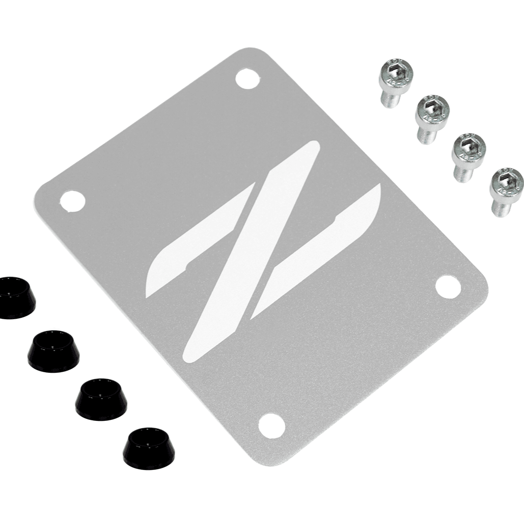 ZSPEC Silver PTU Holes Cover Plate for Z32 300zx, Billet - Howling Moto