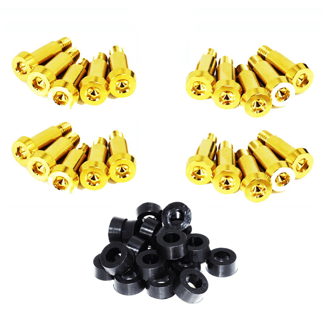 ZSPEC Shoulder-Bolt Timing Covers Fastener Kit for '84-89 Nissan 300zx Z31, Titanium - Howling Moto