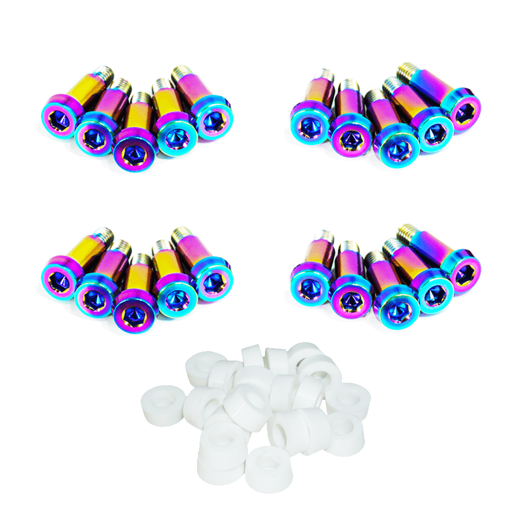 ZSPEC Shoulder-Bolt Timing Covers Fastener Kit for '84-89 Nissan 300zx Z31, Titanium - Howling Moto