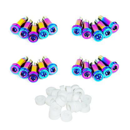 ZSPEC Shoulder-Bolt Timing Covers Fastener Kit for '84-89 Nissan 300zx Z31, Titanium - Howling Moto