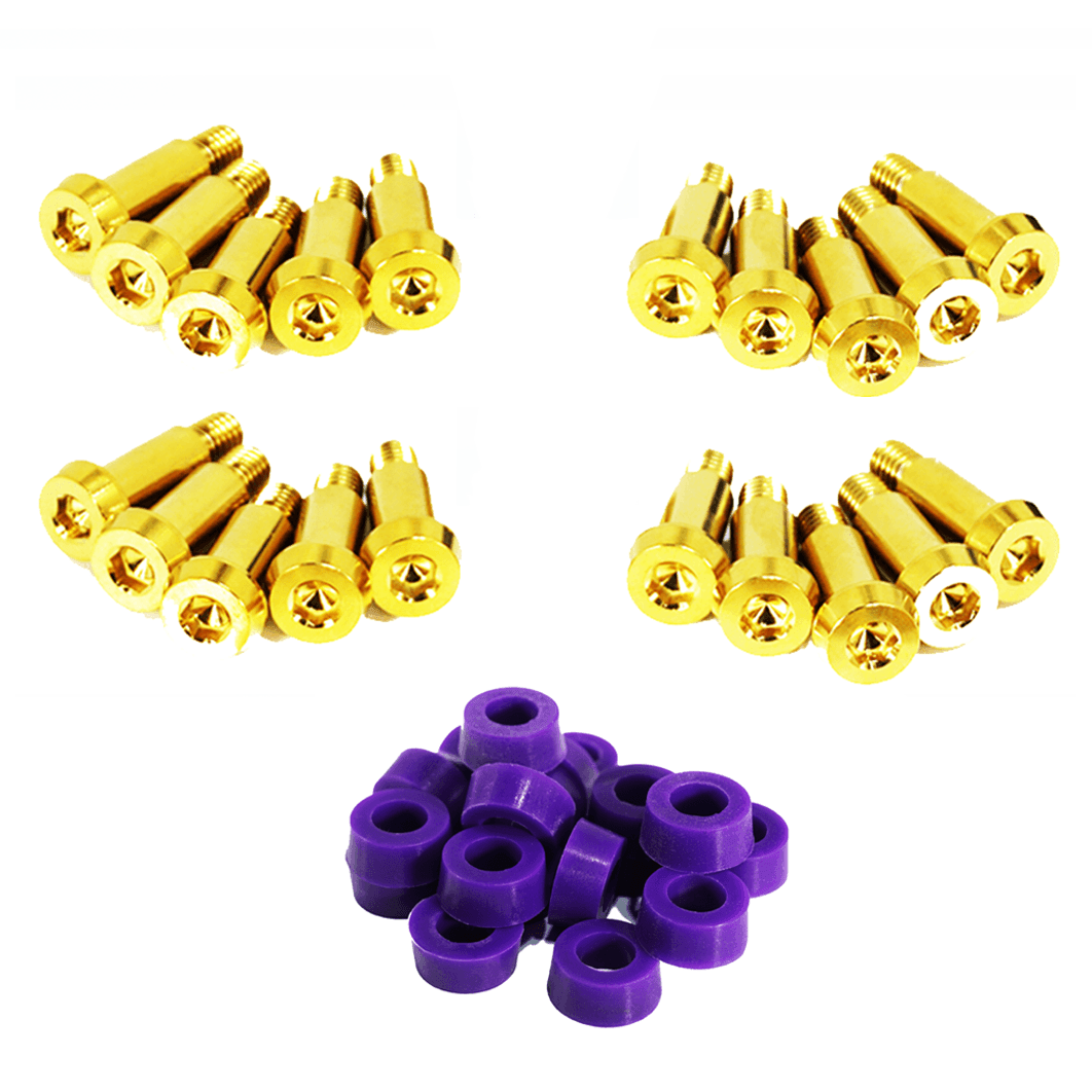 ZSPEC Shoulder-Bolt Timing Covers Fastener Kit for '84-89 Nissan 300zx Z31, Titanium - Howling Moto