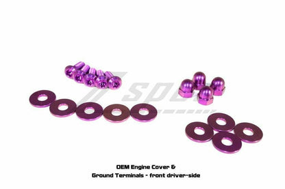 ZSPEC Stage-3 Dress Up Bolts®/Fastener Kit for '03-'08 Nissan 350z DE & HR, Titanium - Howling Moto