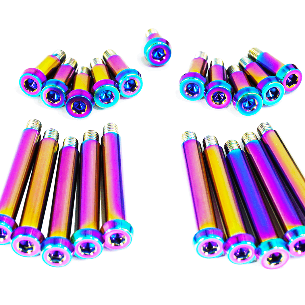 ZSPEC Shoulder-Bolt Timing Covers Fasteners w/ Bushings, Nissan 300zx Z32, Titanium - Howling Moto