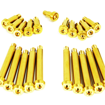 ZSPEC Shoulder-Bolt Timing Covers Fasteners w/ Bushings, Nissan 300zx Z32, Titanium - Howling Moto