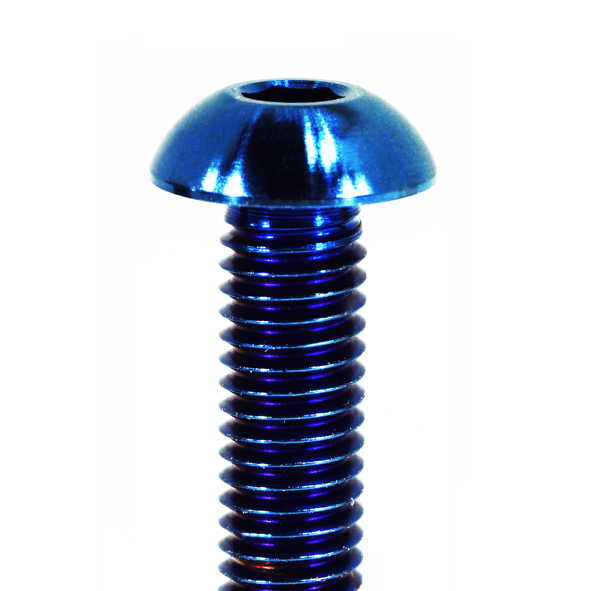 ZSPEC Button-Head Body Kit Fastener, M5x25mm w/ Well Nut, Titanium, per Each - Howling Moto