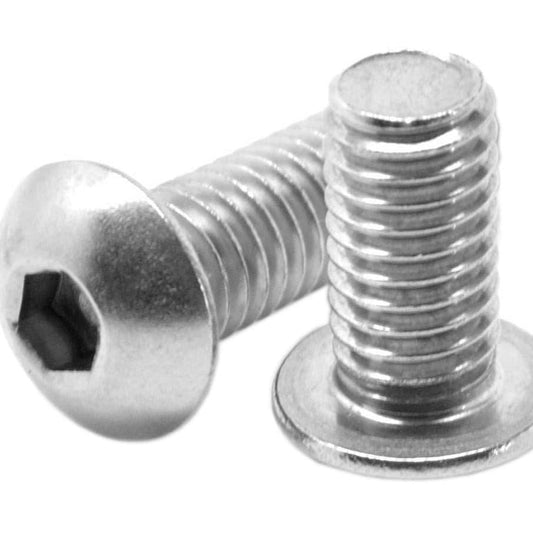 ZSPEC M5-0.8x10mm Fasteners, Button-Head, Stainless, 10-Pack - Howling Moto
