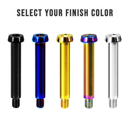 ZSPEC M6-1.0x55mm Shoulder Bolt, 47.5mm Shoulder/Shank Length, Grade-5 Titanium - Howling Moto