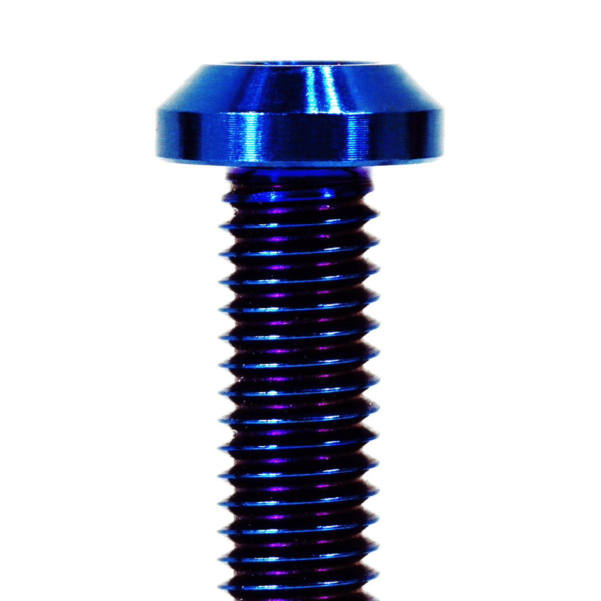 ZSPEC M8-1.25x40mm Dress Up Bolt® Fastener, Angled Head, Titanium Grade-5, Per Each - Howling Moto