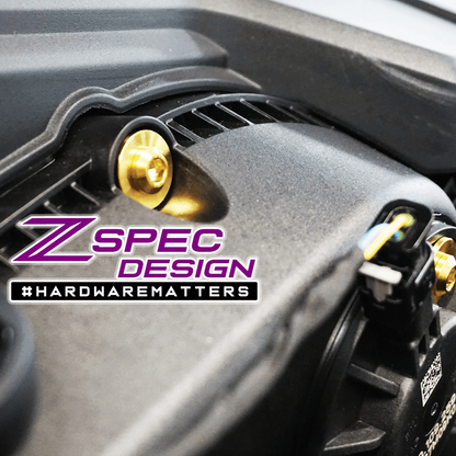 ZSPEC Stage-1 Dress Up Bolts® Fastener Kit for '18-23+ Audi A5 8W6 2.0L, Titanium - Howling Moto
