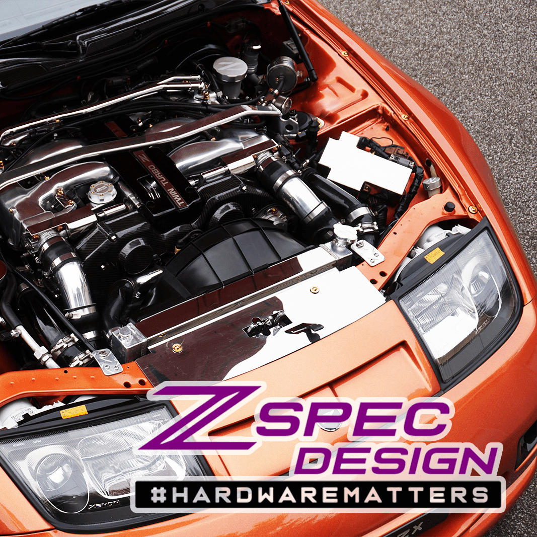 ZSPEC Stage-1 Dress Up Bolts® Hardware Kit for Nissan 300zx Z32, Titanium - Howling Moto