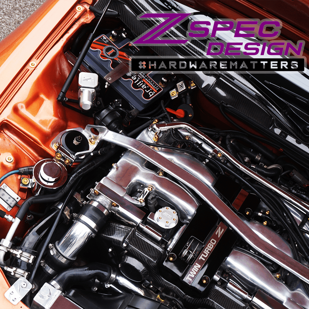 ZSPEC Stage-1 Dress Up Bolts® Hardware Kit for Nissan 300zx Z32, Titanium - Howling Moto