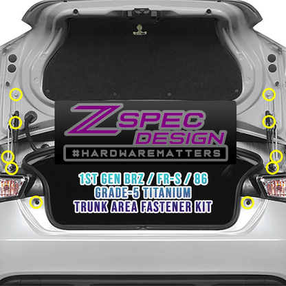 ZSPEC Stage-3 Dress Up Bolts® Fastener Kit for Scion FRS, Subaru BRZ, Toyota 86 '13-21, Titanium - Howling Moto
