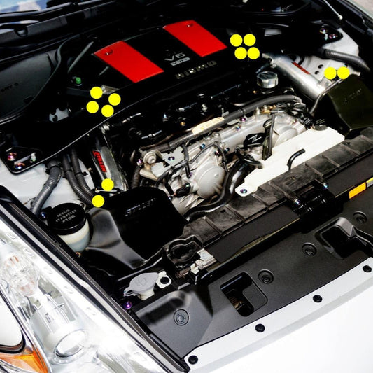 ZSPEC Throttle Bodies & MAP Sensor Bolts for '09+ Nissan 370z Z34, Titanium - Howling Moto