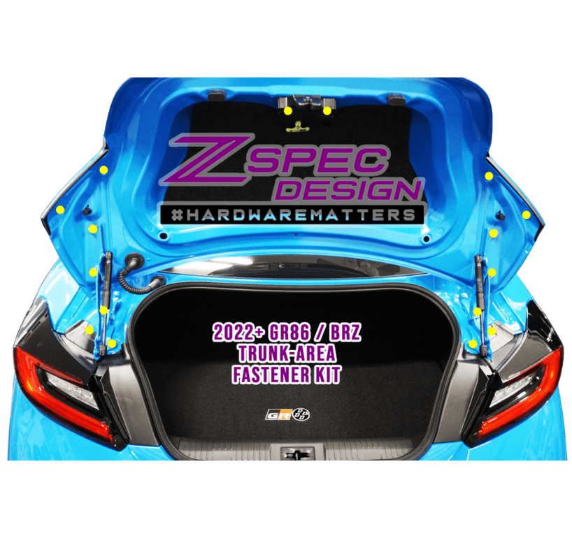 ZSPEC Trunk Area Fastener Kit for '22+ Toyota GR86 & Subaru BRZ, Titanium - Howling Moto
