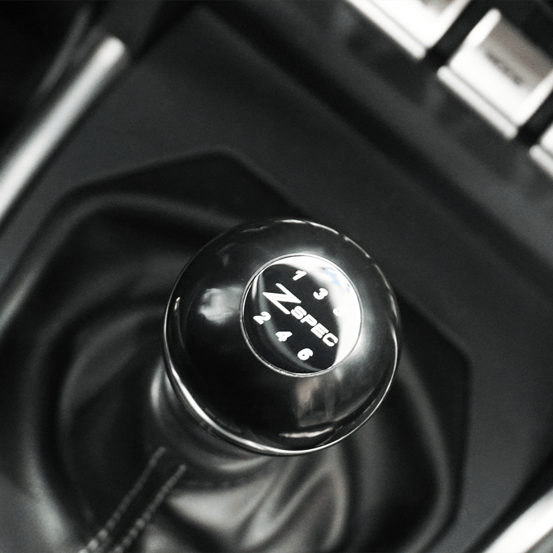ZSPEC Shift Knob, M10-1.5, Delrin & Stainless, 6-Speed Shift Pattern Coin - Howling Moto