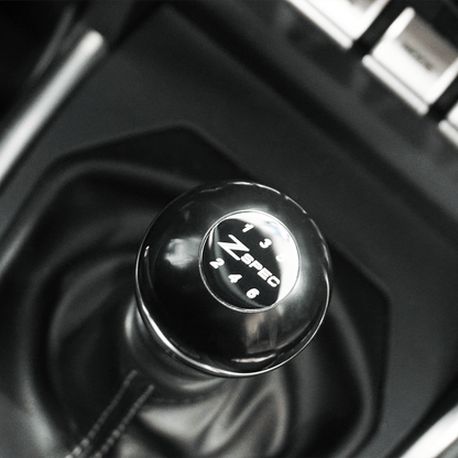 ZSPEC Shift Knob, M10-1.5, Delrin & Stainless, 6-Speed Shift Pattern Coin - Howling Moto
