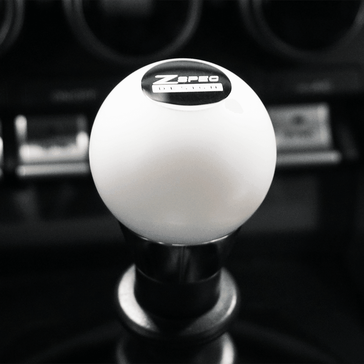 ZSPEC Shift Knob, M10-1.5, Delrin & Stainless, 6-Speed Shift Pattern Coin - Howling Moto