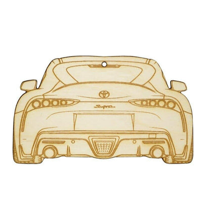 ZSPEC Laser-Engraved Wood Ornament, Style: Toyota Supra MK5, Birch - Howling Moto