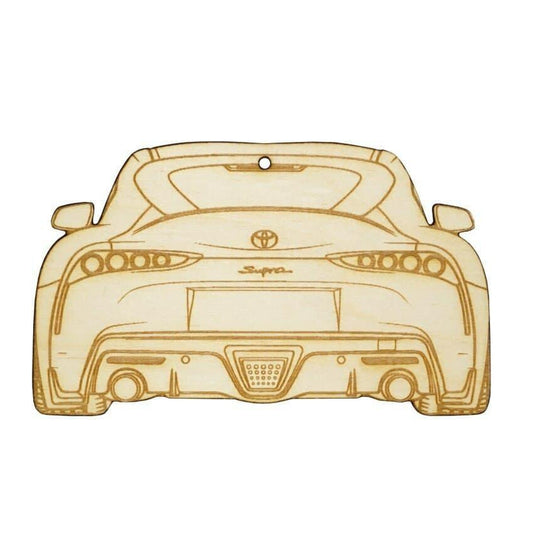 ZSPEC Laser-Engraved Wood Ornament, Style: Toyota Supra MK5, Birch - Howling Moto