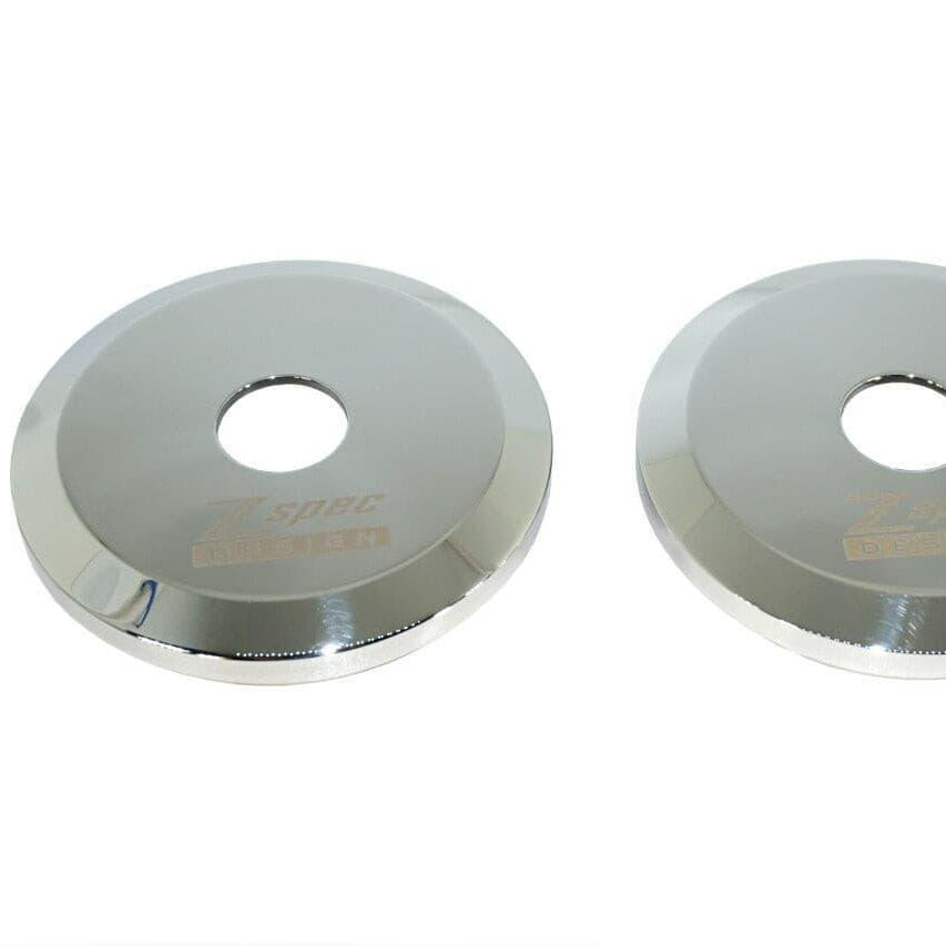 ZSPEC Shock Tower Covers, Polished Stainless, for '90-96 Nissan Z32 300zx - Howling Moto