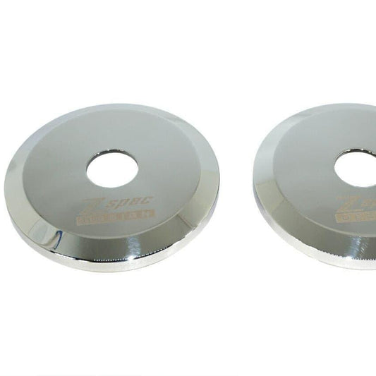 ZSPEC Shock Tower Covers, Polished Stainless, for '90-96 Nissan Z32 300zx - Howling Moto