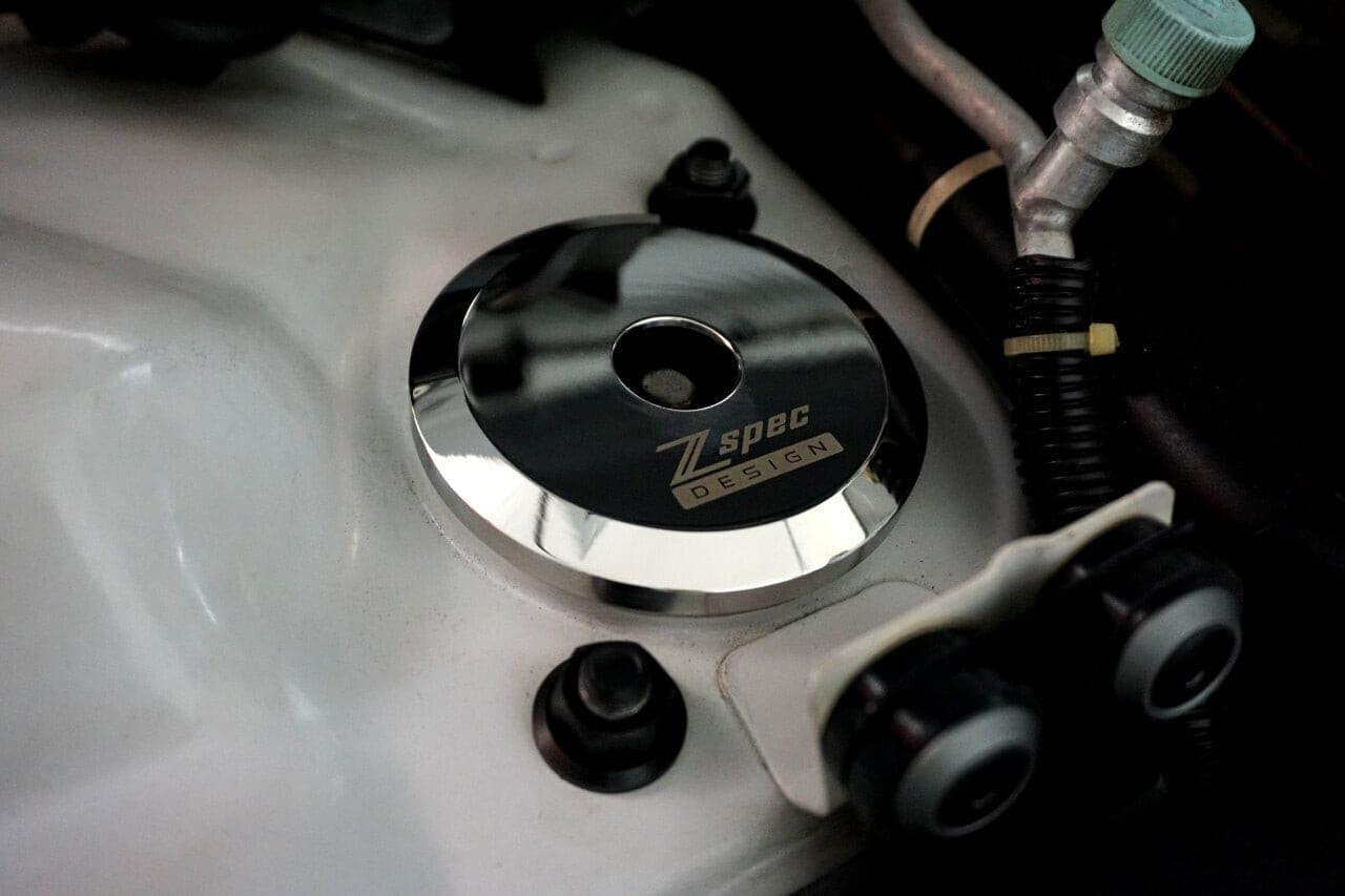 ZSPEC Shock Tower Covers, Polished Stainless, for '90-96 Nissan Z32 300zx - Howling Moto