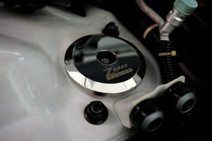 ZSPEC Shock Tower Covers, Polished Stainless, for '90-96 Nissan Z32 300zx - Howling Moto