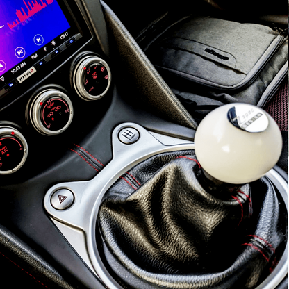 ZSPEC Shift Knob, M12-1.25, Delrin & Stainless, 4-Speed Shift Pattern Coin - Howling Moto