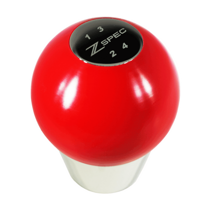 ZSPEC Shift Knob, M12-1.25, Delrin & Stainless, 4-Speed Shift Pattern Coin - Howling Moto
