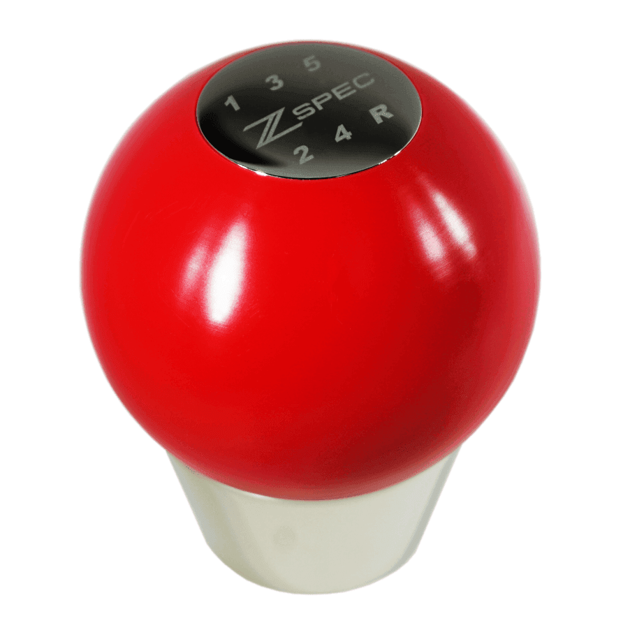 ZSPEC Shift Knob, M12-1.25, Delrin & Stainless, 5-Speed Shift Pattern Coin - Howling Moto