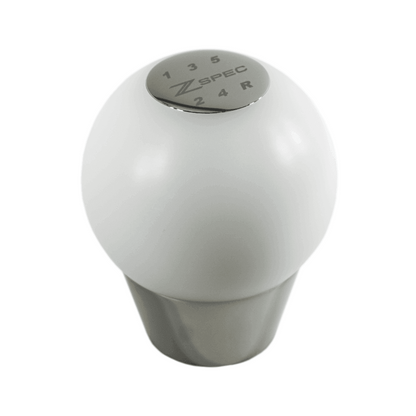 ZSPEC Shift Knob, M12-1.25, Delrin & Stainless, 5-Speed Shift Pattern Coin - Howling Moto
