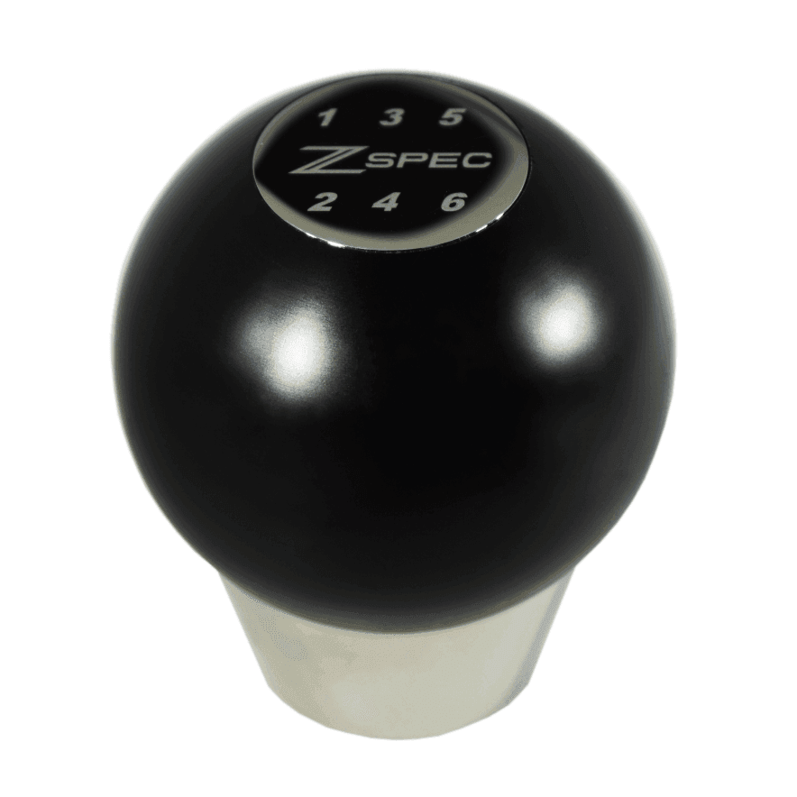 ZSPEC Shift Knob, M12-1.25, Delrin & Stainless, 6-Speed Shift Pattern Coin - Howling Moto