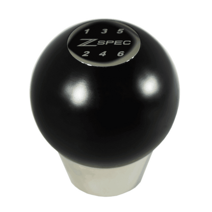 ZSPEC Shift Knob, M12-1.25, Delrin & Stainless, 6-Speed Shift Pattern Coin - Howling Moto