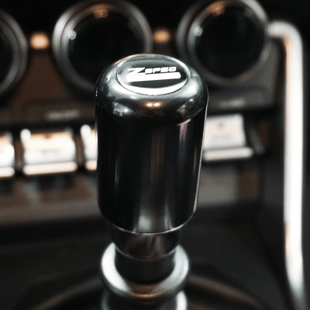 ZSPEC Shift Knob, M12-1.25, Delrin & Stainless, 4-Speed Shift Pattern Coin - Howling Moto