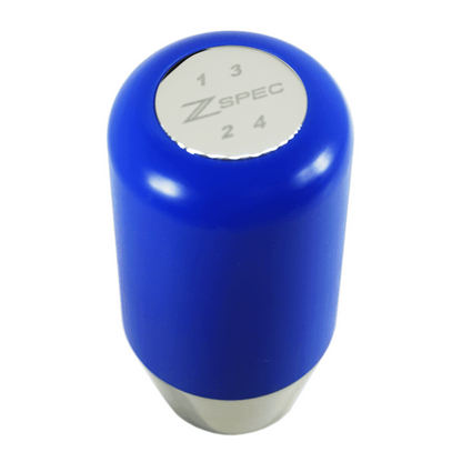 ZSPEC Shift Knob, M12-1.25, Delrin & Stainless, 4-Speed Shift Pattern Coin - Howling Moto