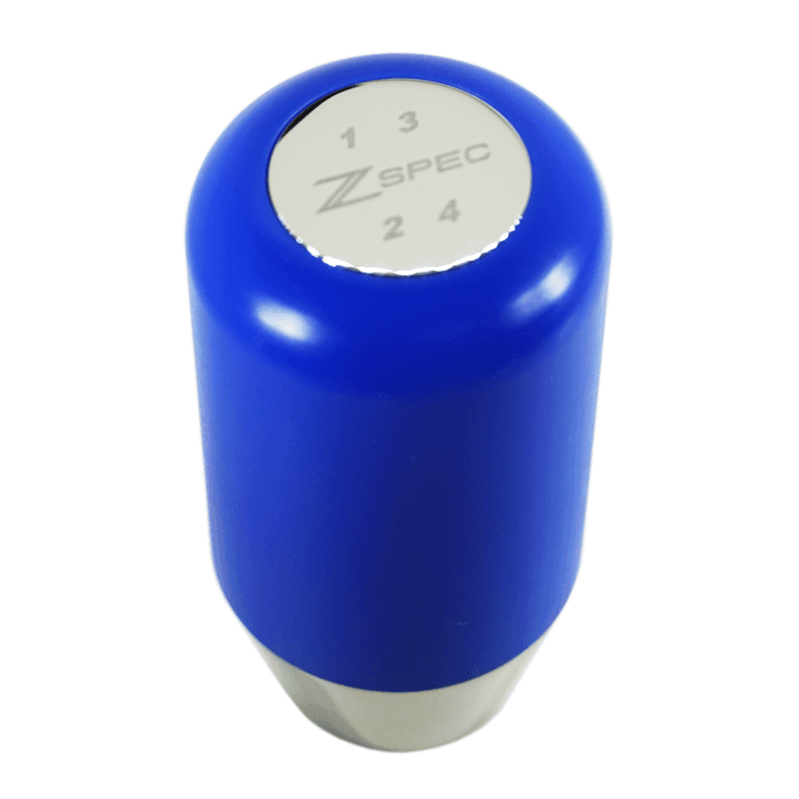 ZSPEC Shift Knob, M12-1.25, Delrin & Stainless, 4-Speed Shift Pattern Coin - Howling Moto