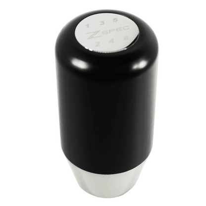 ZSPEC Shift Knob, M12-1.25, Delrin & Stainless, 6-Speed Shift Pattern Coin - Howling Moto