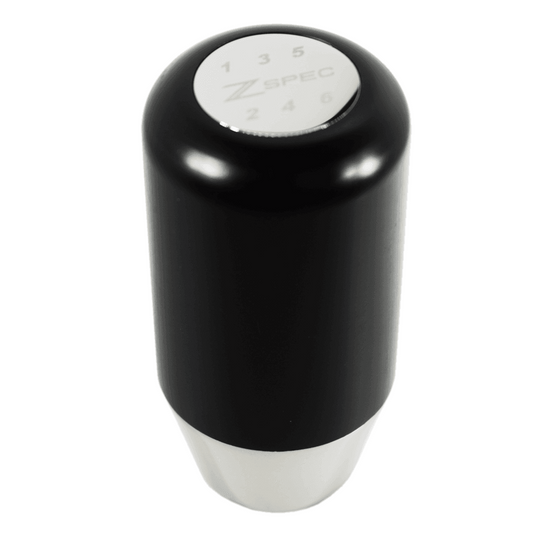 ZSPEC Shift Knob, M12-1.25, Delrin & Stainless, 6-Speed Shift Pattern Coin - Howling Moto