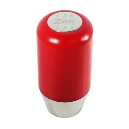 ZSPEC Shift Knob, M12-1.25, Delrin & Stainless, 6-Speed Shift Pattern Coin - Howling Moto