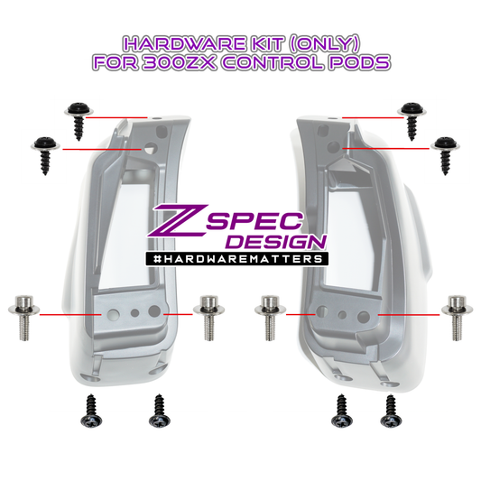 ZSPEC Dash Lighting and Climate-Control Pod HARDWARE KIT, LHD Z32 300zx - Howling Moto
